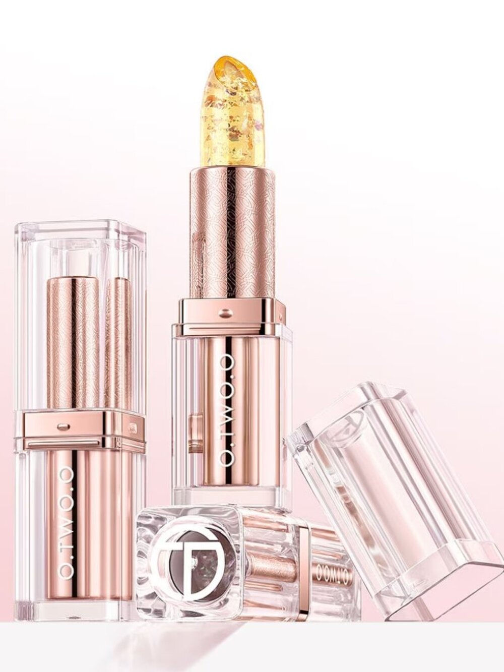 O.TWO.O Sparkling Color Changing LipBalm Hydrating Sunlight Tint Glossy Lip Care